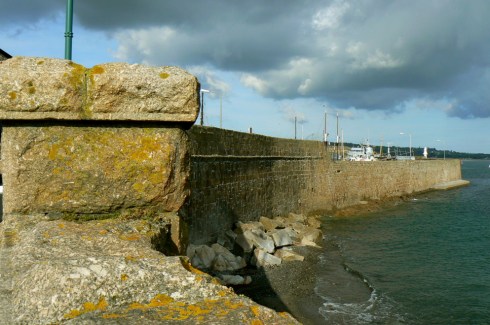 penzance harbour wall & battery rocks